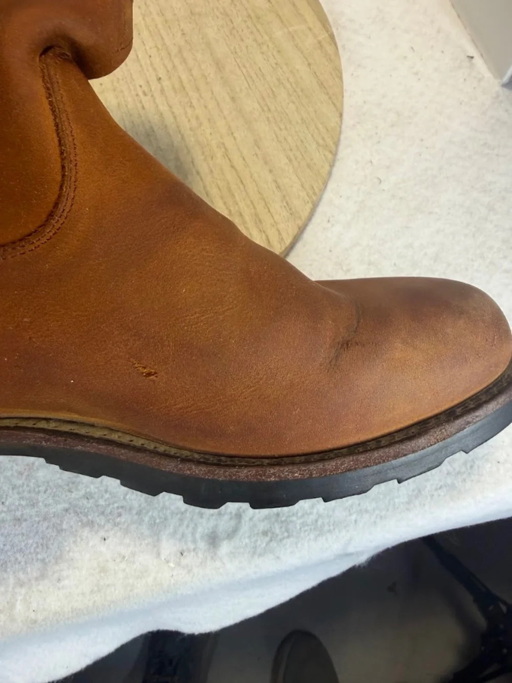 Tecovas The Ranch Brown Leather Western Boots Vibram Sole Mens 9D USA